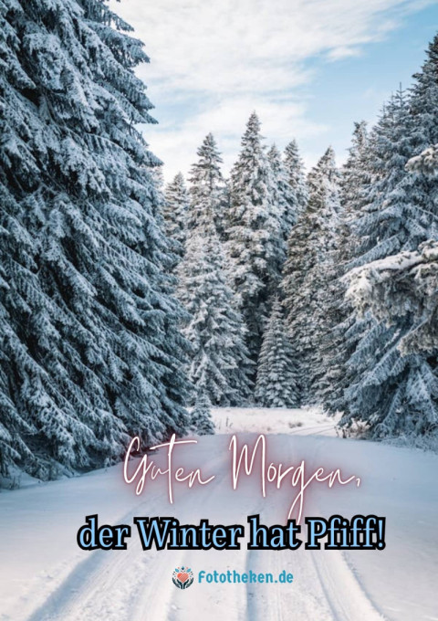 Guten Morgen, der Winter hat Pfiff!