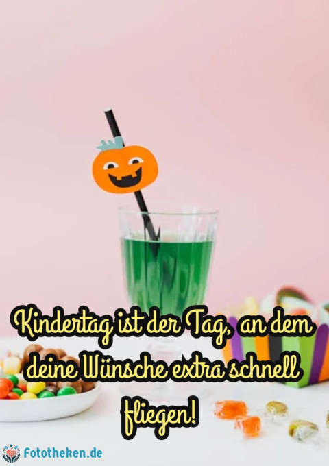 Kindertag ist der Tag, an dem deine Wünsche extra schnell fliegen!