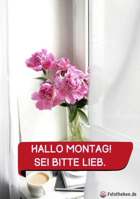 Hallo Montag! Sei bitte lieb