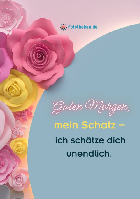 Guten Morgen, mein Schatz – ich schätze dich unendlich
