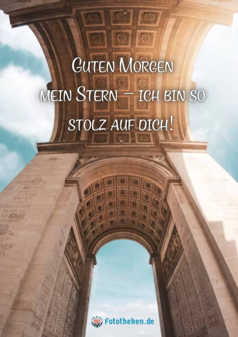 Guten Morgen, mein Stern – ich bin so stolz auf dich!