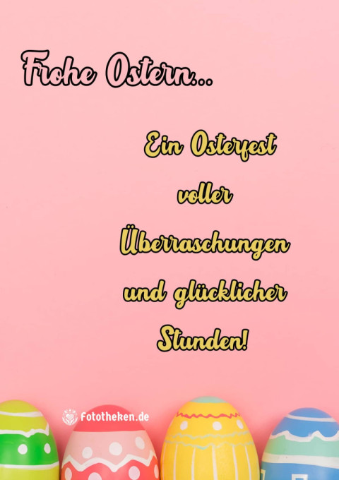 Ein Osterfest voller Überraschungen und glücklicher Stunden!
