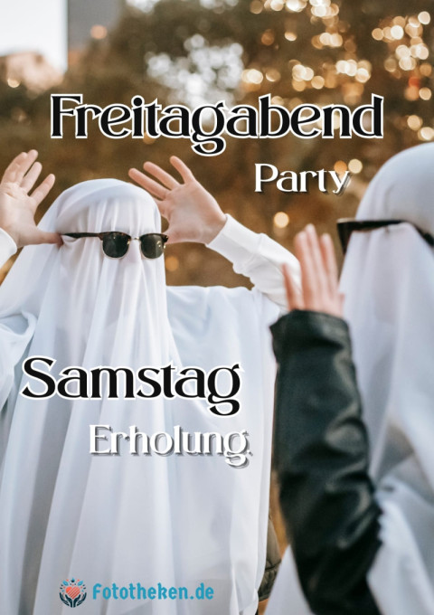 Freitagabend Party  Samstag Erholung
