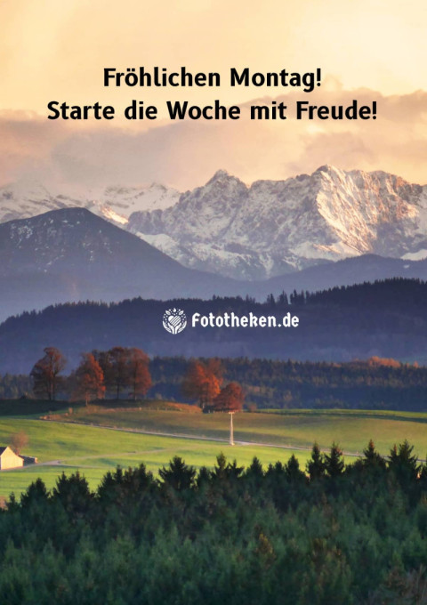 Fröhlichen Montag! Starte die Woche mit Freude!
