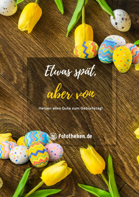 Etwas spät, aber von Herzen alles Gute zum Geburtstag!