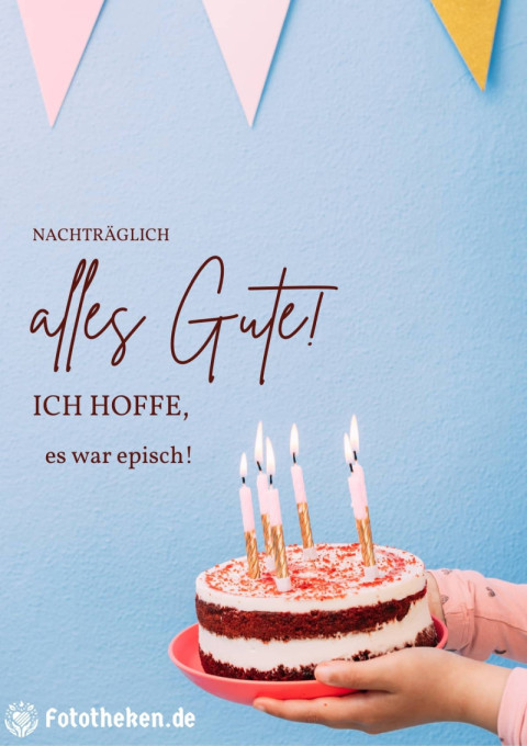 Nachträglich alles Gute! Ich hoffe, es war episch!
