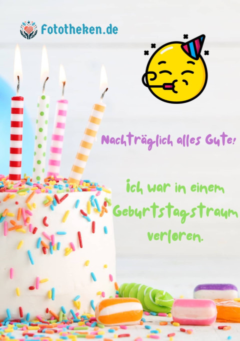 Nachträglich alles Gute! Ich war in einem Geburtstagstraum verloren