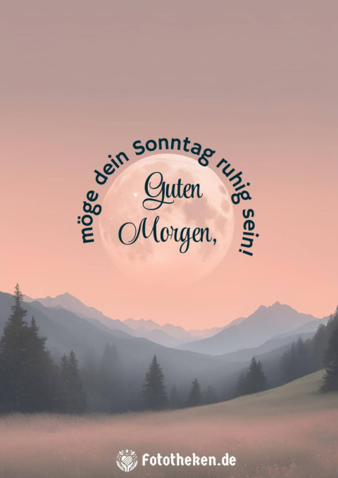 Guten Morgen, möge dein Sonntag ruhig sein! (2)
