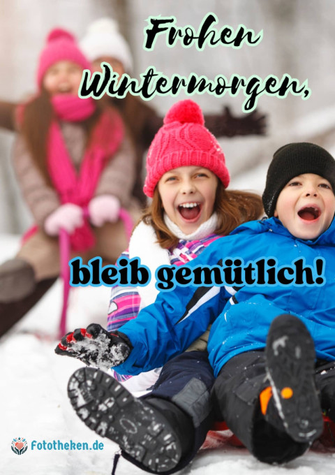 Frohen Wintermorgen, bleib gemütlich!