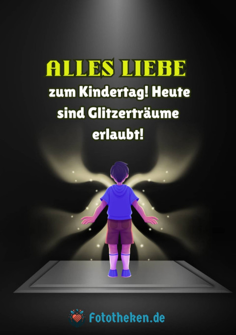 Alles Liebe zum Kindertag! Heute sind Glitzerträume erlaubt!