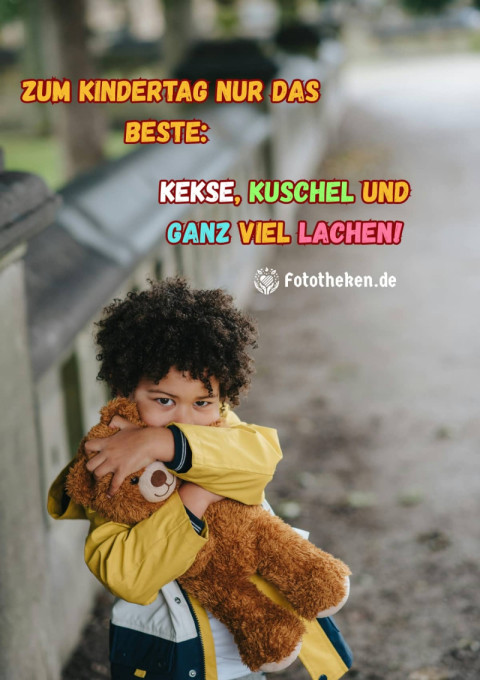 Zum Kindertag nur das Beste Kekse, Kuschel und ganz viel Lachen!