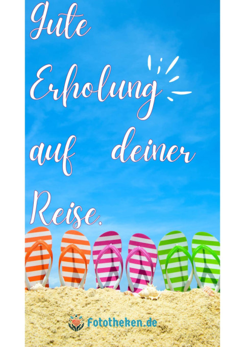 Gute Erholung auf deiner Reise