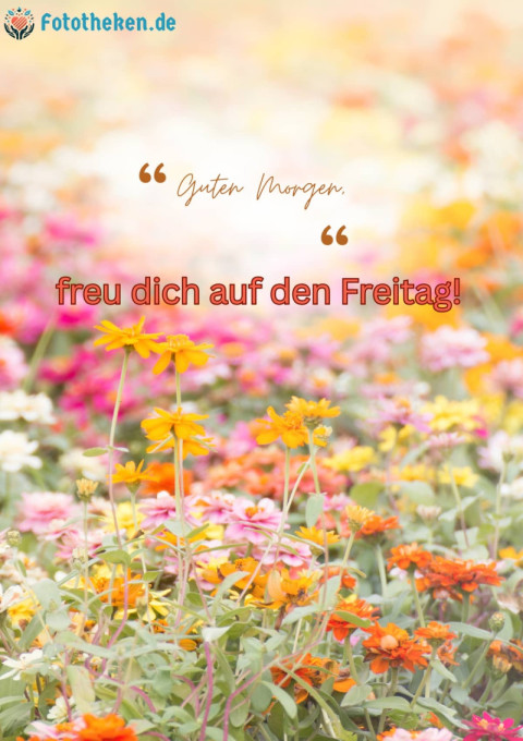 Guten Morgen, freu dich auf den Freitag!