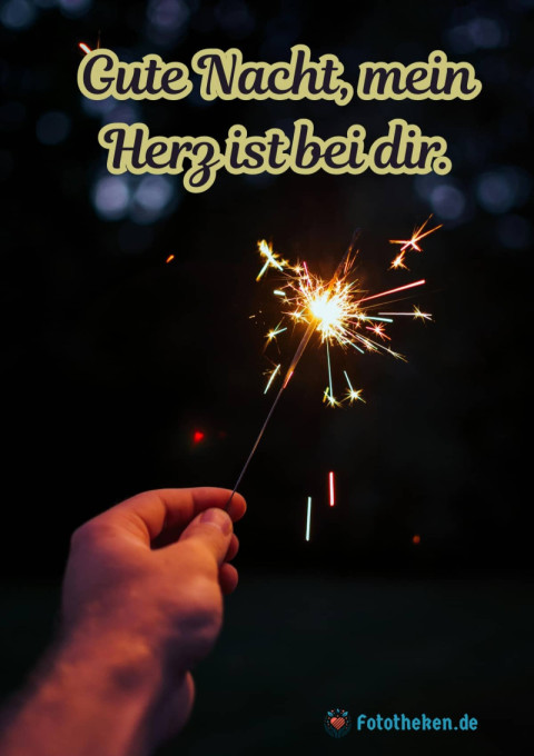 Gute Nacht, mein Herz ist bei dir
