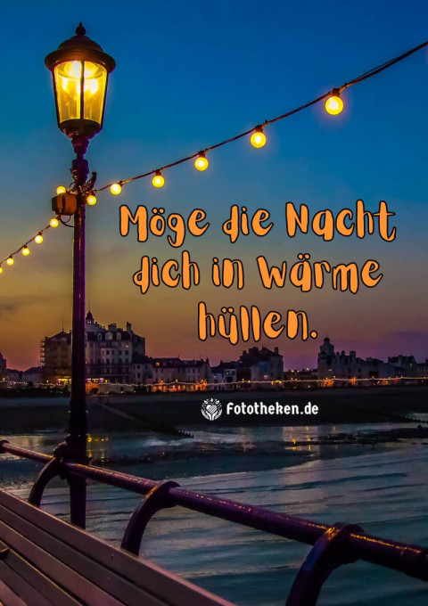 Möge die Nacht dich in Wärme hüllen