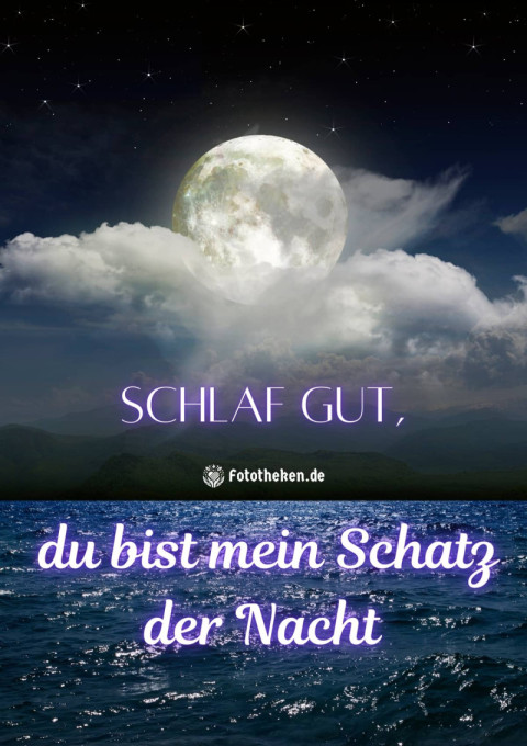 Schlaf gut, du bist mein Schatz der Nacht
