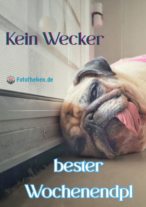 Kein Wecker bester Wochenendplan!
