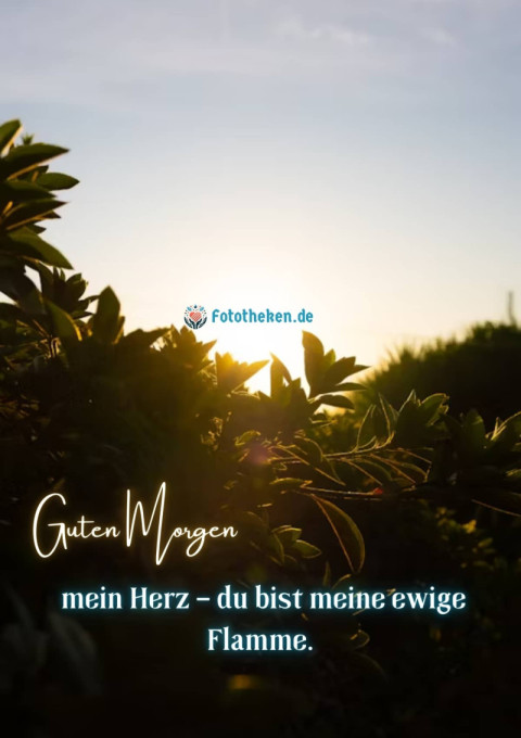 Guten Morgen, mein Herz – du bist meine ewige Flamme