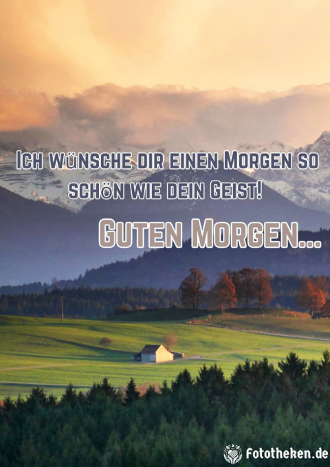 Guten Morgen, ergreife den Tag mit Freude!