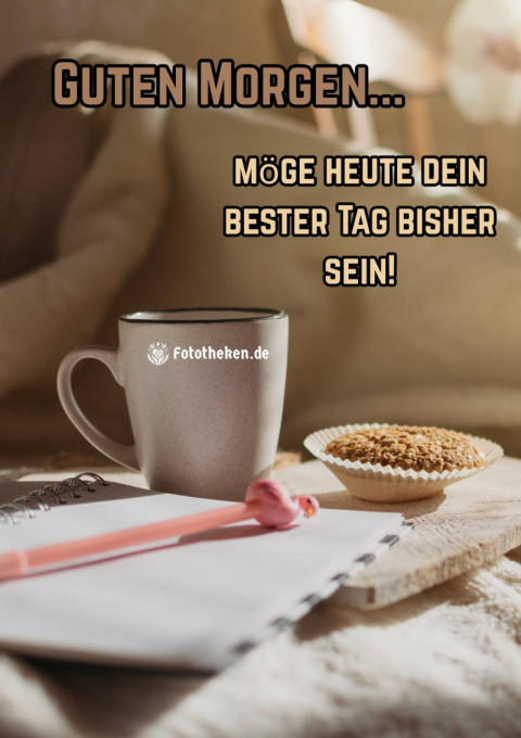 Guten Morgen, möge heute dein bester Tag bisher sein!