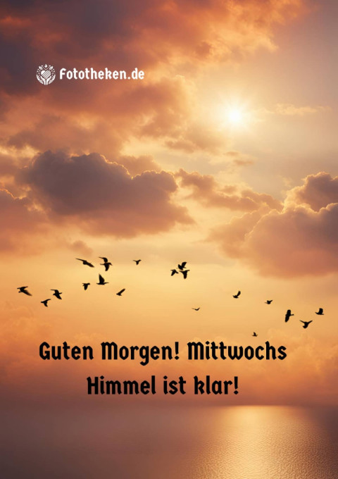 Guten Morgen! Mittwochs Himmel ist klar!