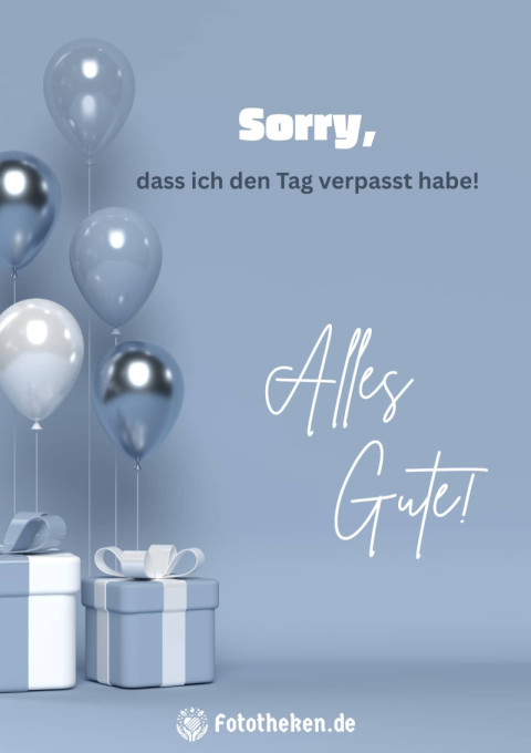 Sorry, dass ich den Tag verpasst habe! Alles Gute!