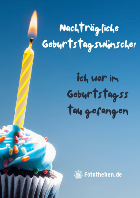 Nachträgliche Geburtstagswünsche! Ich war im Geburtstagsstau gefangen
