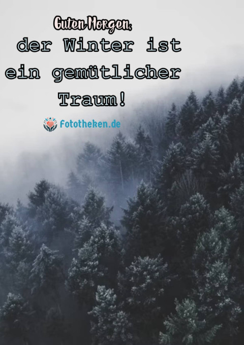 Guten Morgen, der Winter ist ein gemütlicher Traum!