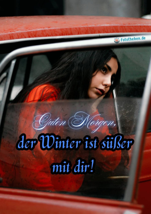 Guten Morgen, der Winter ist süßer mit dir!