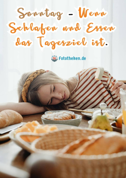 Sonntag – Wenn Schlafen und Essen das Tagesziel ist