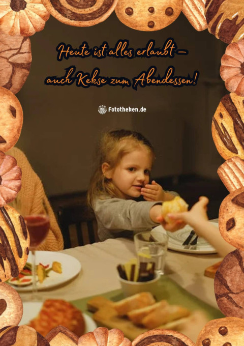 Heute ist alles erlaubt – auch Kekse zum Abendessen!