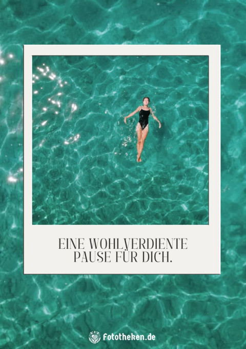 Eine wohlverdiente Pause für dich