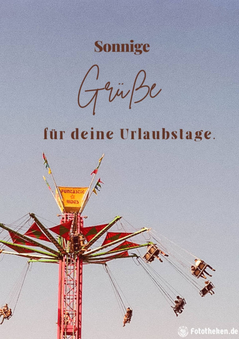 Sonnige Grüße für deine Urlaubstage