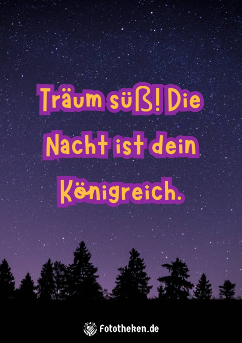 Träum süß! Die Nacht ist dein Königreich