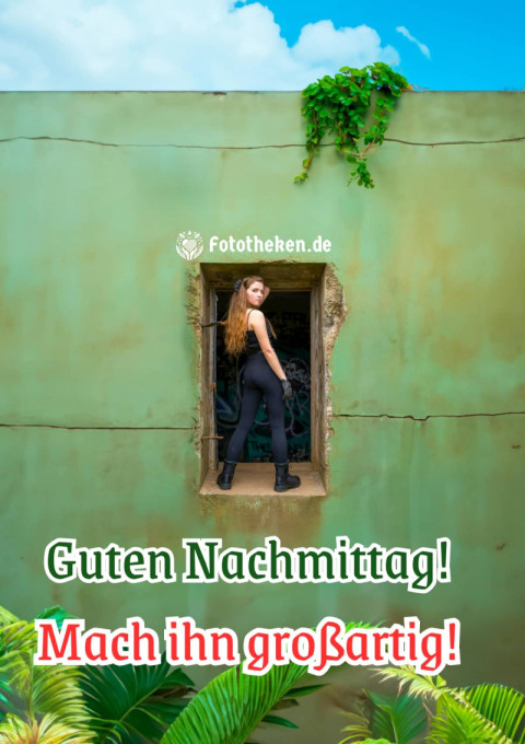 Guten Nachmittag! Mach ihn großartig!