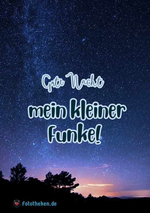 Gute Nacht, mein kleiner Funke!