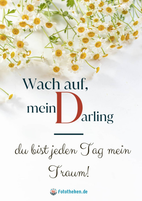 Wach auf, mein Darling – du bist jeden Tag mein Traum!