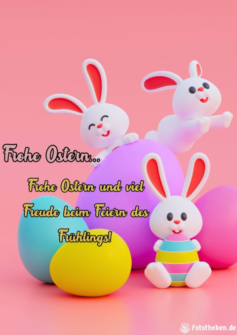 Frohe Ostern und viel Freude beim Feiern des Frühlings!