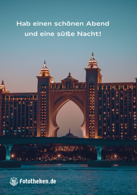 Hab einen schönen Abend und eine süße Nacht!