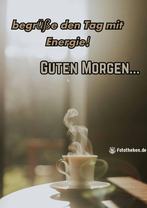 Guten Morgen, begrüße den Tag mit Energie!