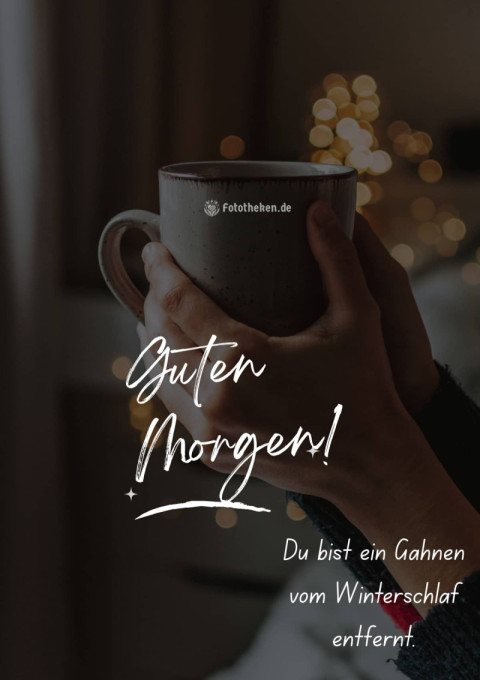 Guten Morgen! Du bist ein Gähnen vom Winterschlaf entfernt