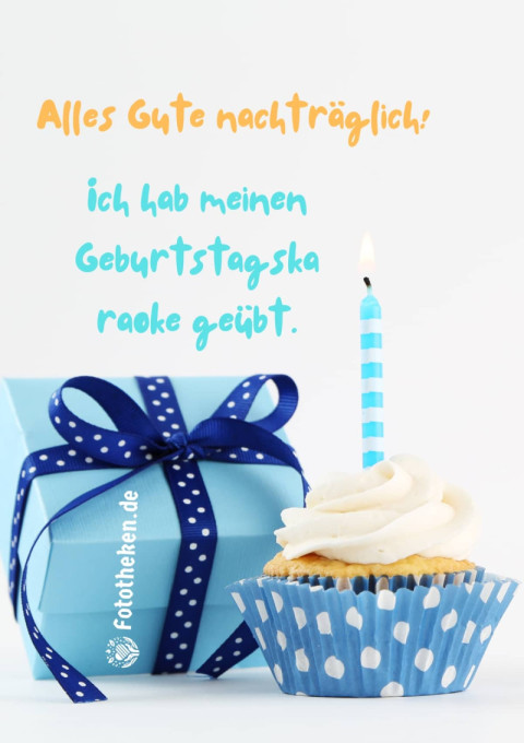 Alles Gute nachträglich! Ich hab meinen Geburtstagskaraoke geübt