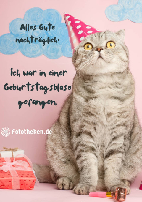 Alles Gute nachträglich! Ich war in einer Geburtstagsblase gefangen