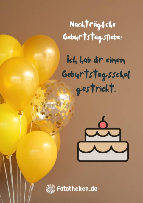 Nachträgliche Geburtstagsliebe! Ich hab dir einen Geburtstagsschal gestrickt