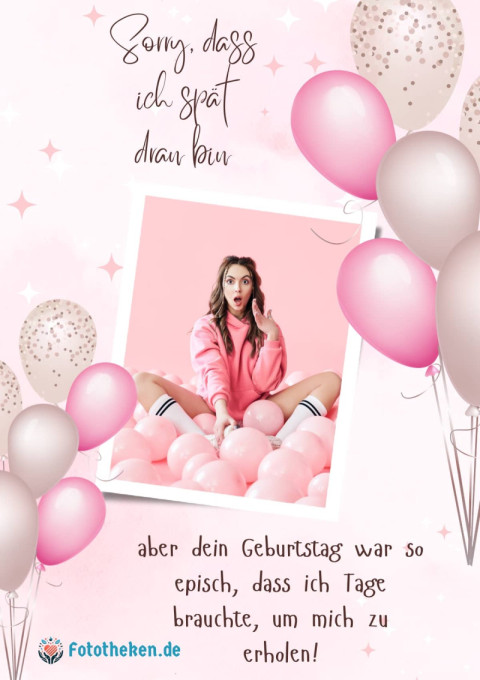 Sorry, dass ich spät dran bin, aber dein Geburtstag war so episch, dass ich Tage brauchte!