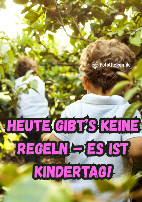 Heute gibt’s keine Regeln – es ist Kindertag!