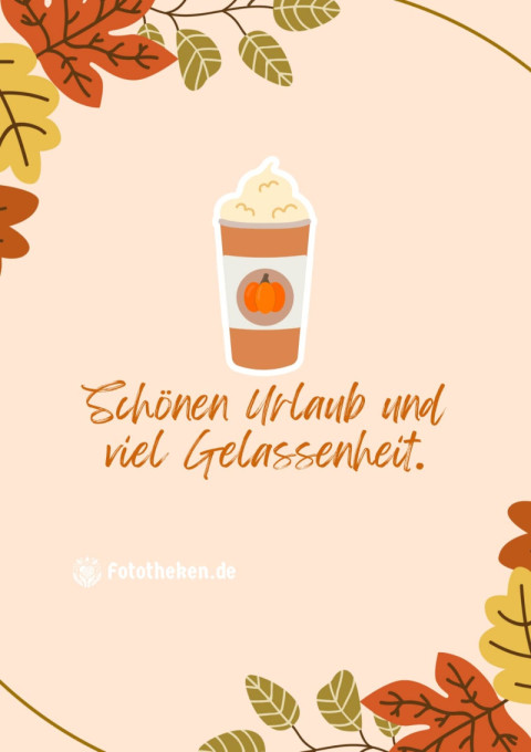 Schönen Urlaub und viel Gelassenheit