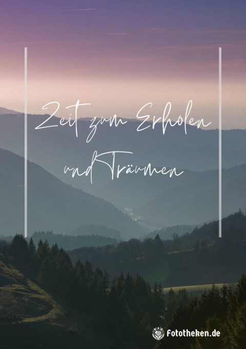 Zeit zum Erholen und Träumen
