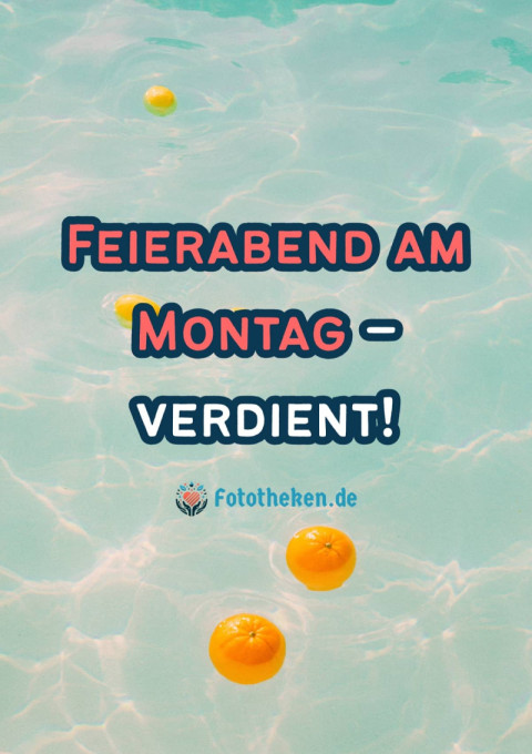 Feierabend am Montag – verdient!