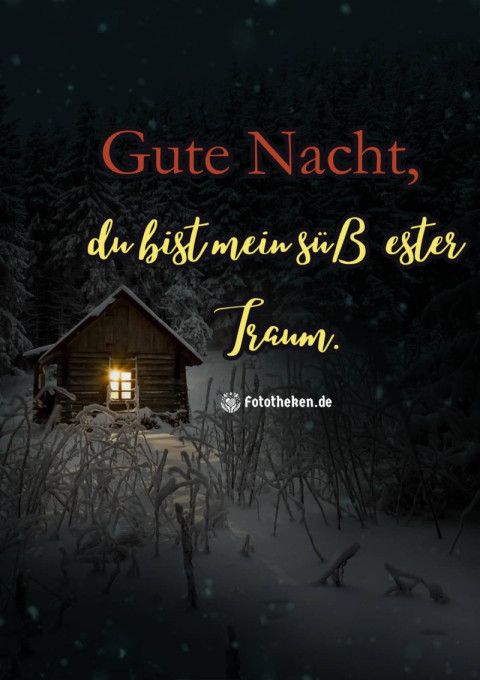 Gute Nacht, du bist mein süßester Traum